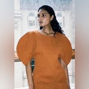 MARA HOFFMAN rust color dress 1x